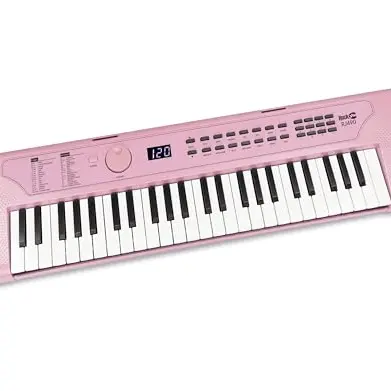 RockJam 49-Tasten USB Klavier - Babyrosa