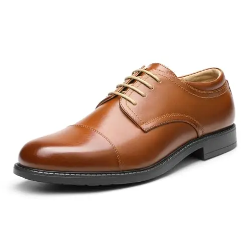 Bruno Marc Herren Derby Schnürschuhe Business Schuhe Braun, Größe 41