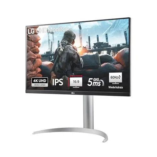 LG 27 Zoll Ultra UHD 4K Monitor 3840 x 2160 60Hz HDR10 AMD FreeSync - Weiß