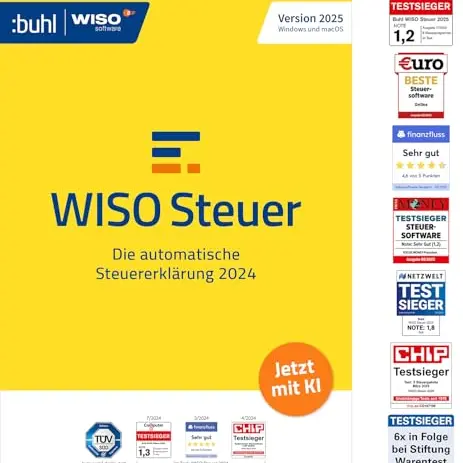 WISO Steuer 2025 für Windows, Mac, Smartphones und Tablets – Digitaler Download