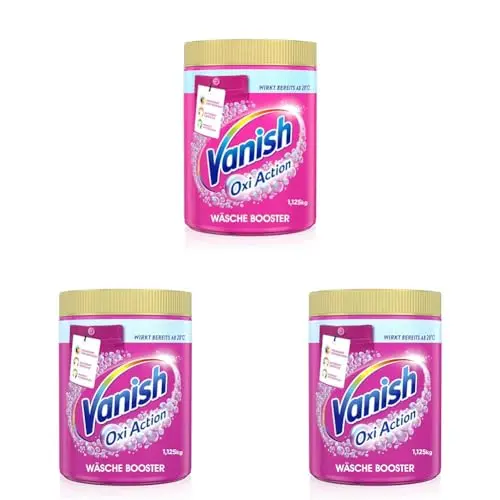 Vanish Oxi Action Pulver Pink – 1,125 kg – Fleckenentferner für bunte Wäsche