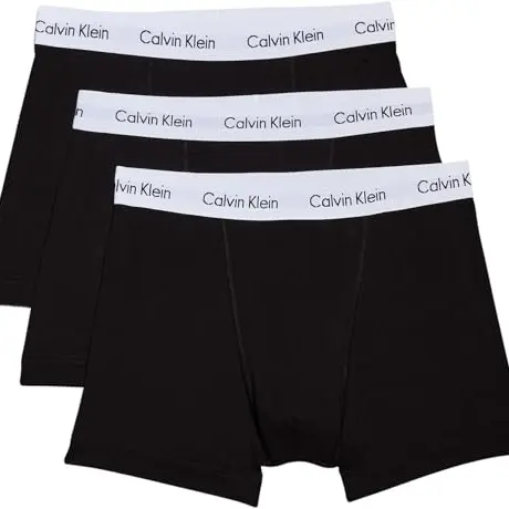 Calvin Klein Herren Boxershorts Low Rise TRUNK, 3er Pack, Ohne Eingriff, Mehrfarbig Schwarz, Small