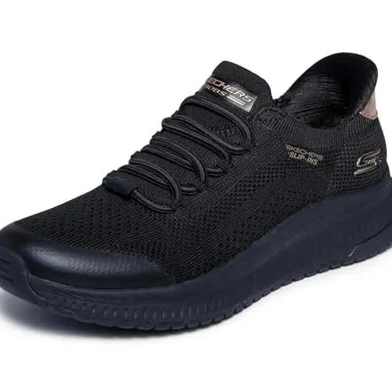 Skechers BOBS Squad 4 Damen-Sneaker, Schwarz, Größe 38