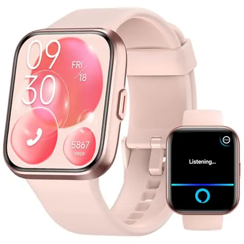 ENOMIR Smartwatch Damen, 1.8" mit Telefonfunktion und Alexa, Herzfrequenz, Schlafmonitor, 110+ Sportmodi, wasserdicht IP68 für Android/iOS