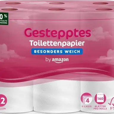 Toilettenpapier 4-lagig, besonders weich, 12 Rollen, FSC-zertifiziert