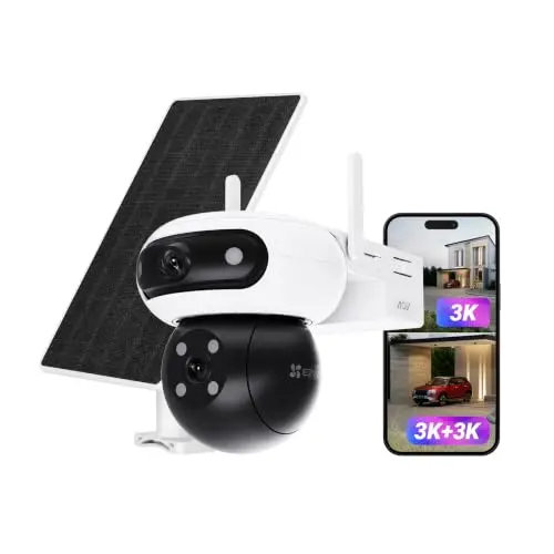 EZVIZ 3K+3K Akku Außenüberwachungskamera mit 8W Solarpanel CB90 Dual