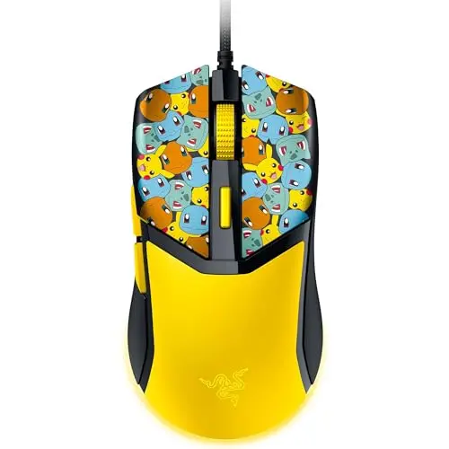 Razer Cobra Pokémon Edition Gaming-Maus, kabelgebunden, 8500 DPI, 58g, optische Schalter, Chroma-Beleuchtung, Pokémon Kanto