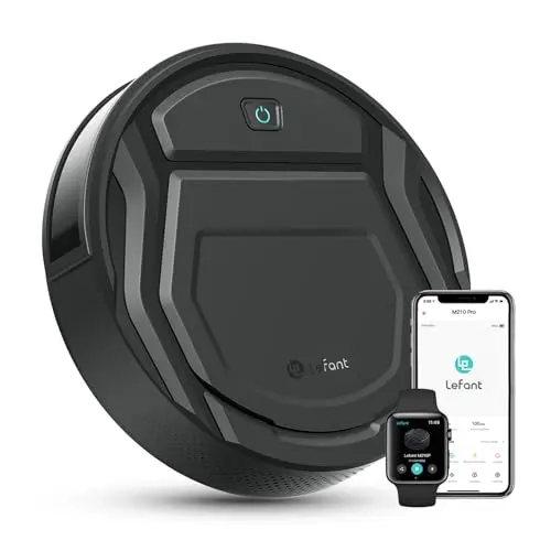LEFANT M210P Saugroboter, 2200 Pa, WLAN, Bluetooth, Alexa, 6 Reinigungsmodi, ideal für Tierhaare und harte Böden
