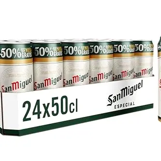 San Miguel Especial Bierpaket, 24 x 0,5 l (12.000 ml) - 50% gratis