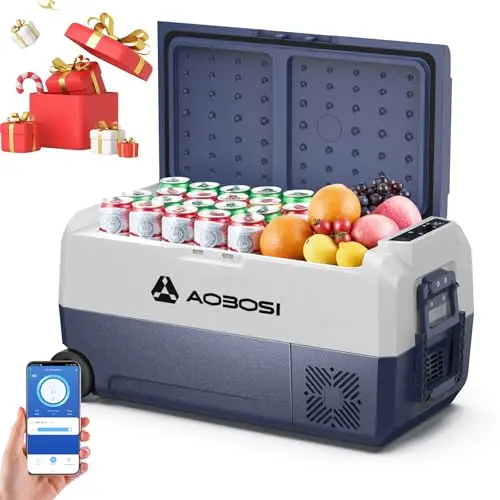 AAOBOSI Kühlbox 36L mit APP-Steuerung -20℃ bis 20℃ für Camping, Wohnmobil und Autoreisen
