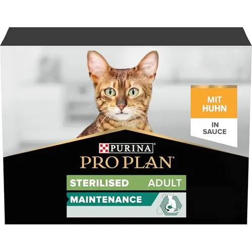 PRO PLAN Nutrisavour Sterilisiertes Nassfutter für Katzen, 4er Pack (4 x 85 g)