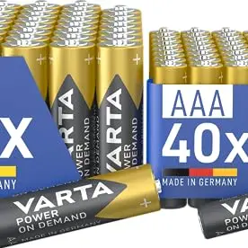 VARTA Mischpack Batterien 80 Stück: 40 AA & 40 AAA, Alkaline, leistungsstark & umweltfreundlich