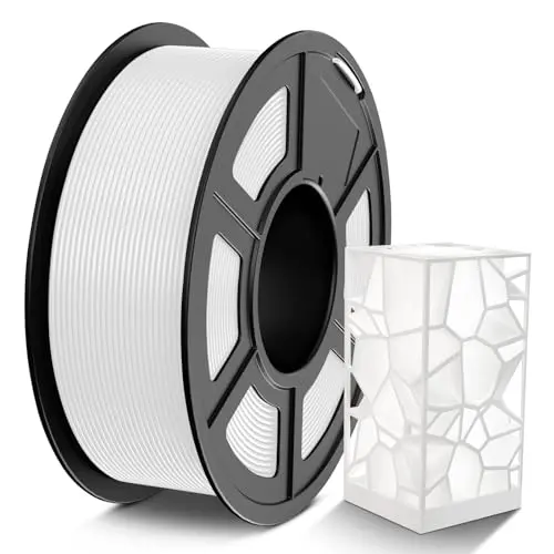 TECBEARS PETG Filament 1.75mm Weiß, 1kg Spule, Kompatibel mit FDM Drucker