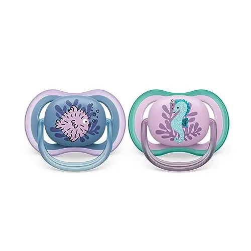 Philips AVENT Ultra Air Schnuller 2er Pack – Atmungsaktiver, BPA-freier Schnuller für Babys 6-18 Monate