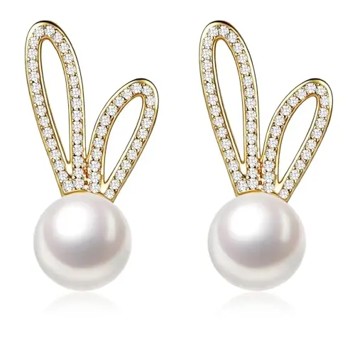 Ohrringe Osterdesign für Damen - Hasen Ohrstecker, hypoallergen