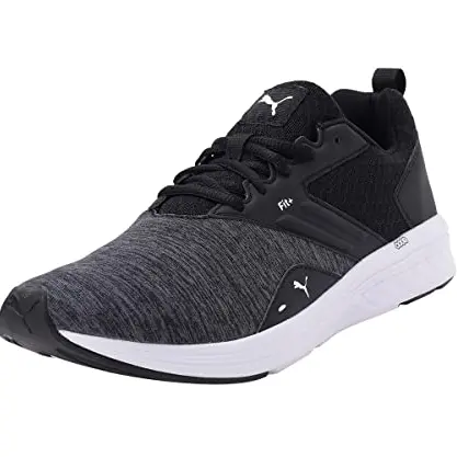 PUMA NRGY Comet Laufschuhe, Schwarz/Weiß, Größe 43 EU