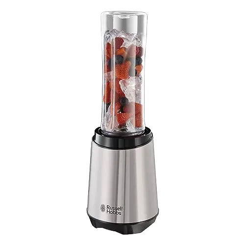 Russell Hobbs Standmixer To Go, Edelstahl, 600 ml, Mit Becher