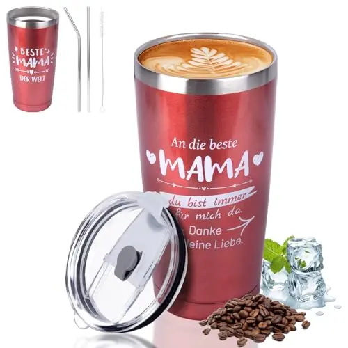 Belillpipi Weihnachtsgeschenke für Mama - Lustige Geschenkideen für Geburtstag, Weihnachten, Muttertag, 20 oz Thermobecher