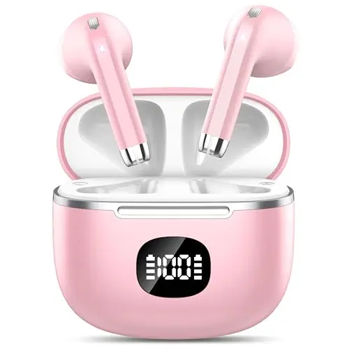 Kabellose Bluetooth Kopfhörer mit 50 Std Akku, Noise Cancelling, tiefem Bass, IP7 wasserdicht, USB-C