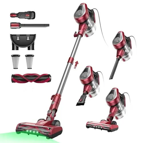 Vexilar C8 Handstaubsauger mit Kabel - 600W, 7m Kabellänge, beutellos, für Hartböden und Teppiche