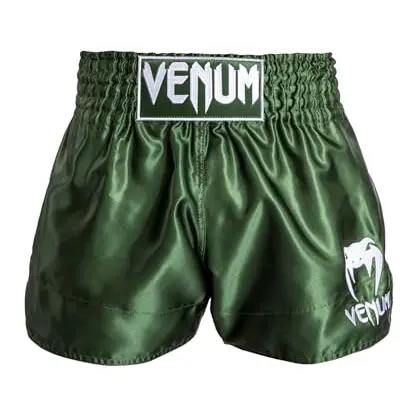 Venum Classic Thai-Boxshorts - Khaki/Weiß - XS