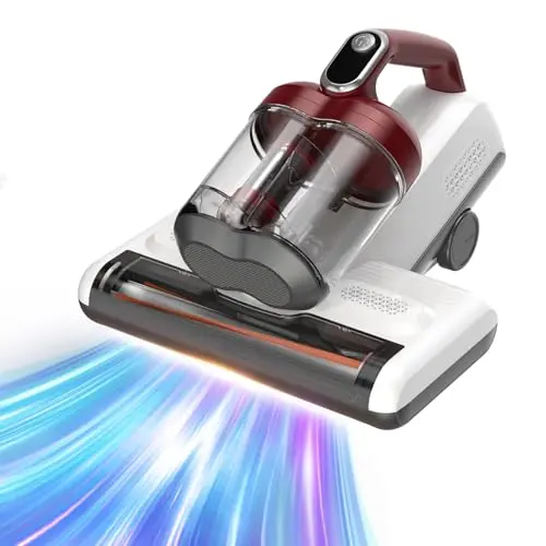 FEVORCS Milbensauger für Matratzen mit UV Licht und 450W Saugleistung – Ideal für Bett, Sofa und Tierhaare