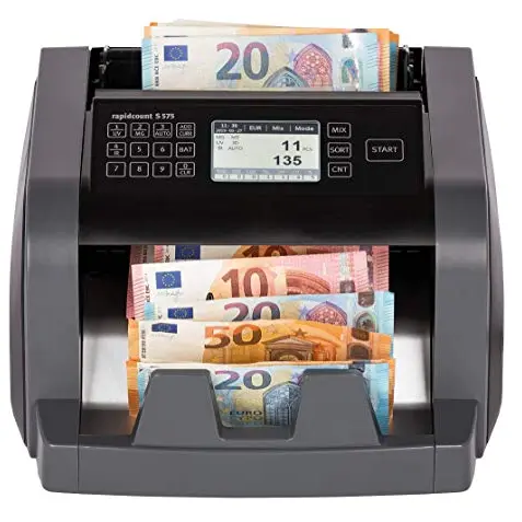 Ratiotec Rapidcount S 575 Banknotenzählmaschine für gemischte Banknoten