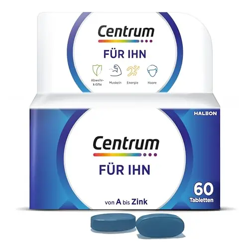 Centrum Für Ihn, 60 St. - Hochwertiges Nahrungsergänzungsmittel für Männer zur täglichen Mikronährstoffversorgung