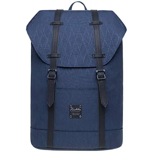 KAUKKO Rucksack mit Laptopfach für 15 Zoll - 22L, Blau