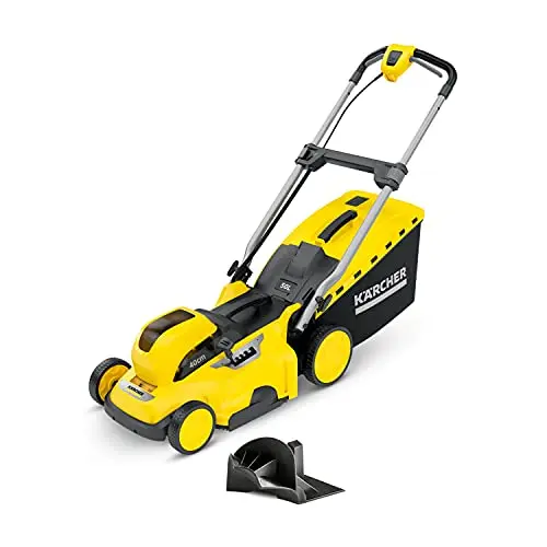 Kärcher Akku-Rasenmäher LMO 36-40, 40 cm Schnittbreite, 50 L Fangkorb, für 36 V Akku, geeignet für Flächen bis 550 m²