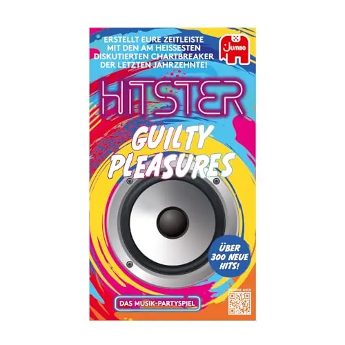 Hitster Jumbo Spiele - Guilty Pleasures Partyspiel für Erwachsene und Familien - 2 bis 10 Spieler ab 16 Jahren