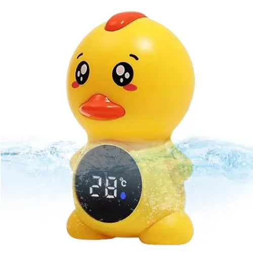 BAIFULAI Baby Badethermometer mit Ente – Digitales Wasserthermometer für Neugeborene und Kleinkinder