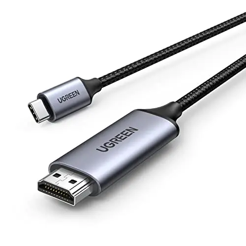 UGREEN USB C auf HDMI Kabel 4K 60Hz 2m - Kompatibel mit iPhone 15, MacBook Pro 2021, iPad Pro/Air, Galaxy S23 Ultra