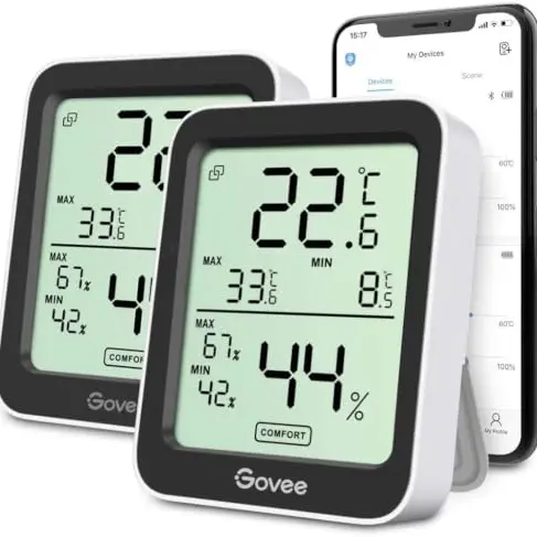 Govee Bluetooth Thermometer & Hygrometer – 2er Set, digital für den Innenbereich