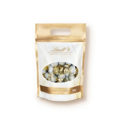Lindt Marc de Champagne Kugeln | 700 g | 56 Vollmilch-Pralinen | Geschenkbox