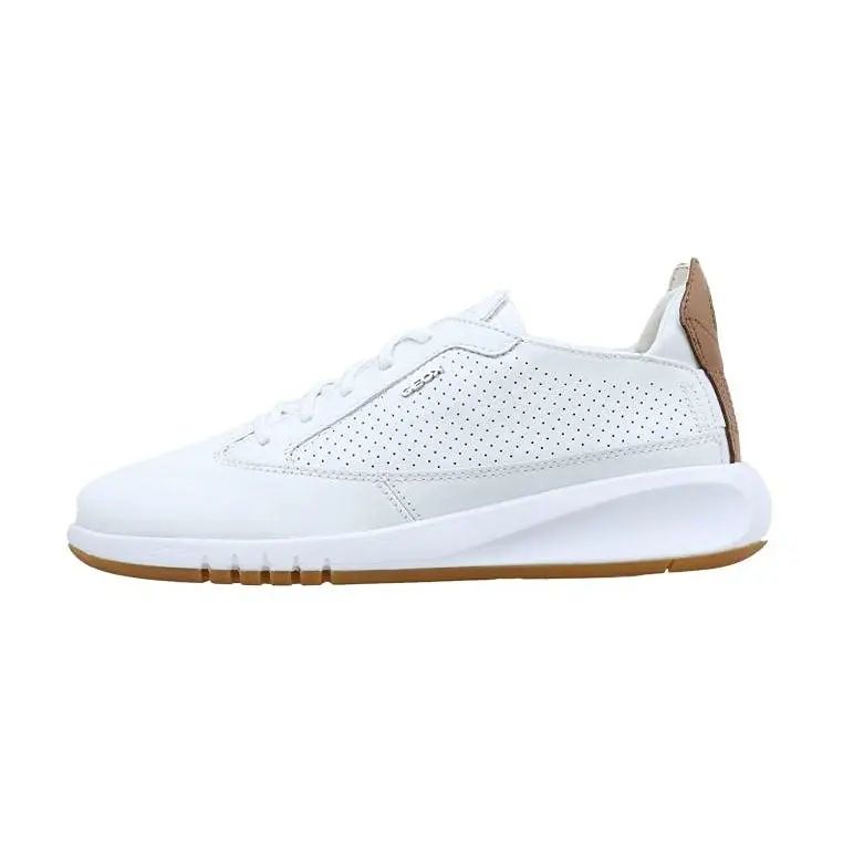 Geox Damen D Aerantis Sneakers, Weiß, EU 37