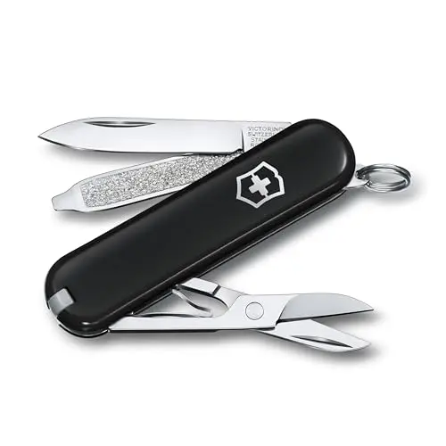 Victorinox Classic SD Taschenmesser, Schwarz, 7 Funktionen, ideal als Geschenk