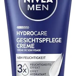 NIVEA MEN Hydrocare Gesichtspflege Creme, 48h Feuchtigkeitscreme für Männerhaut (75 ml)