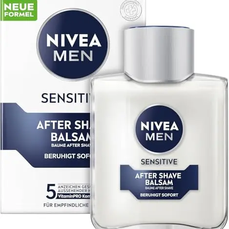 NIVEA MEN Sensitive After Shave Balsam für empfindliche Männerhaut, beruhigende Pflege (100 ml)