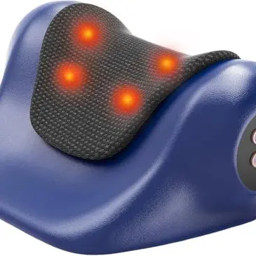 SteBeauty Nackenmassagegerät mit Wärme, 3 Vibrationsmodi, kabellos, ergonomisch für Nacken, Schultern & Rücken, Geschenk für Damen & Herren