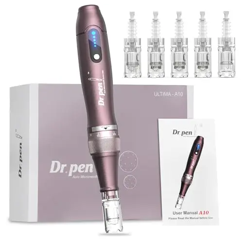 Dr. Pen Ultima A10 Microneedling Pen - Drahtloser Dermapen für Gesicht und Körper - 5 Patronen inklusive