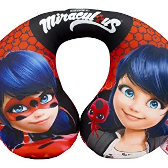Miraculous Nackenkissen Ladybug Grün für Autofahrten