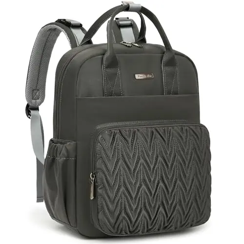 Stylischer Wickelrucksack mit Wickelunterlage für unterwegs - Gepolsterte Babytasche