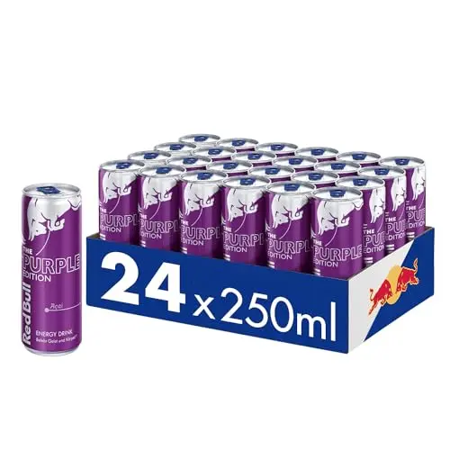 Red Bull Energy Drink Purple Edition - 24 Dosen (Acai-Beere-Geschmack, 250 ml)