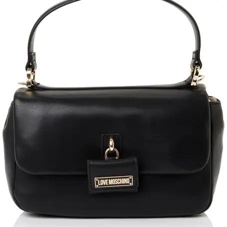 Love Moschino schwarze PU-Handtasche, Einheitsgröße