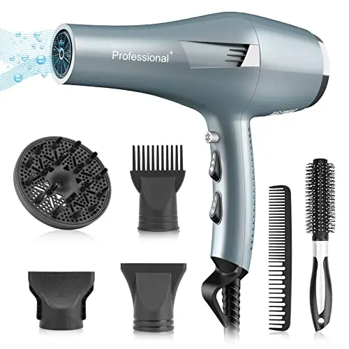 Rosami Professioneller Haartrockner mit 2 Geschwindigkeiten und 3 Temperaturen