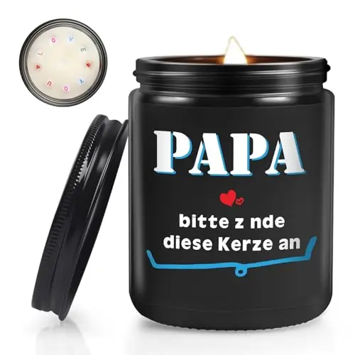 Duftkerze für Papa, 200g Sojawachs - Vatertag Geschenk & Geburtstagsgeschenk