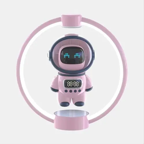 Kiko-ershaa Schwebende Astronaut Bluetooth Lautsprecher und LED Lampe - 360° schwebend für Schlafzimmer und Büro