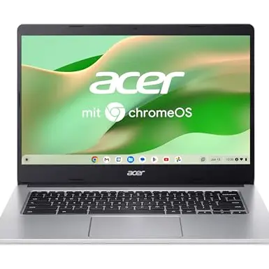 Acer Chromebook 314 Laptop | 14" FHD Display | 4 GB RAM | 64 GB eMMC | Silber