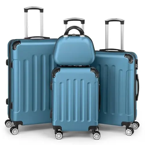 LEADZM Kofferset 4 teilig Hartschale (Navyblau)
